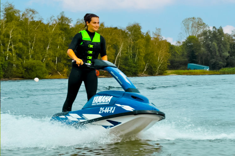 Jet skiing