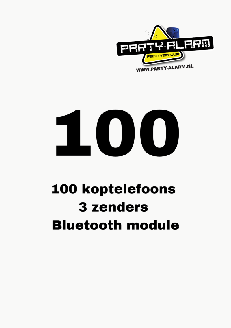 silent disco set 100 personen