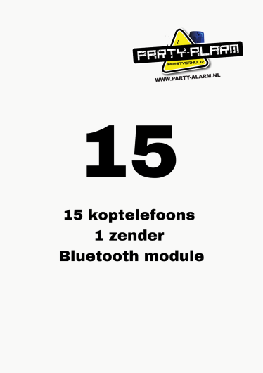 Silent disco set 15 personen