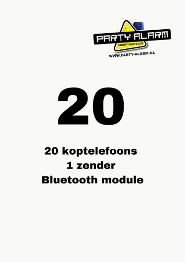 Silent disco set 20 personen